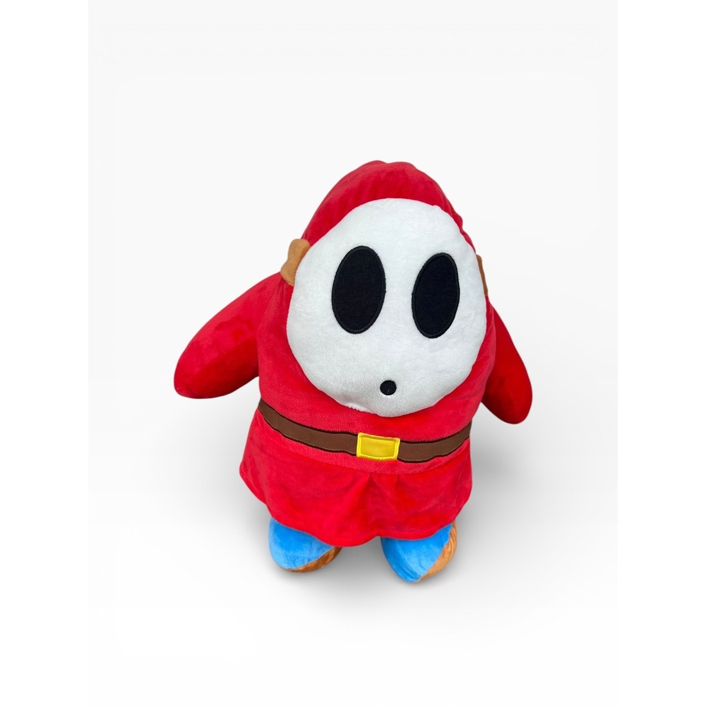 Super Mario Shy Guy Plush Red Blue Brown Belt Masked Character Toy‎ Kids 18"